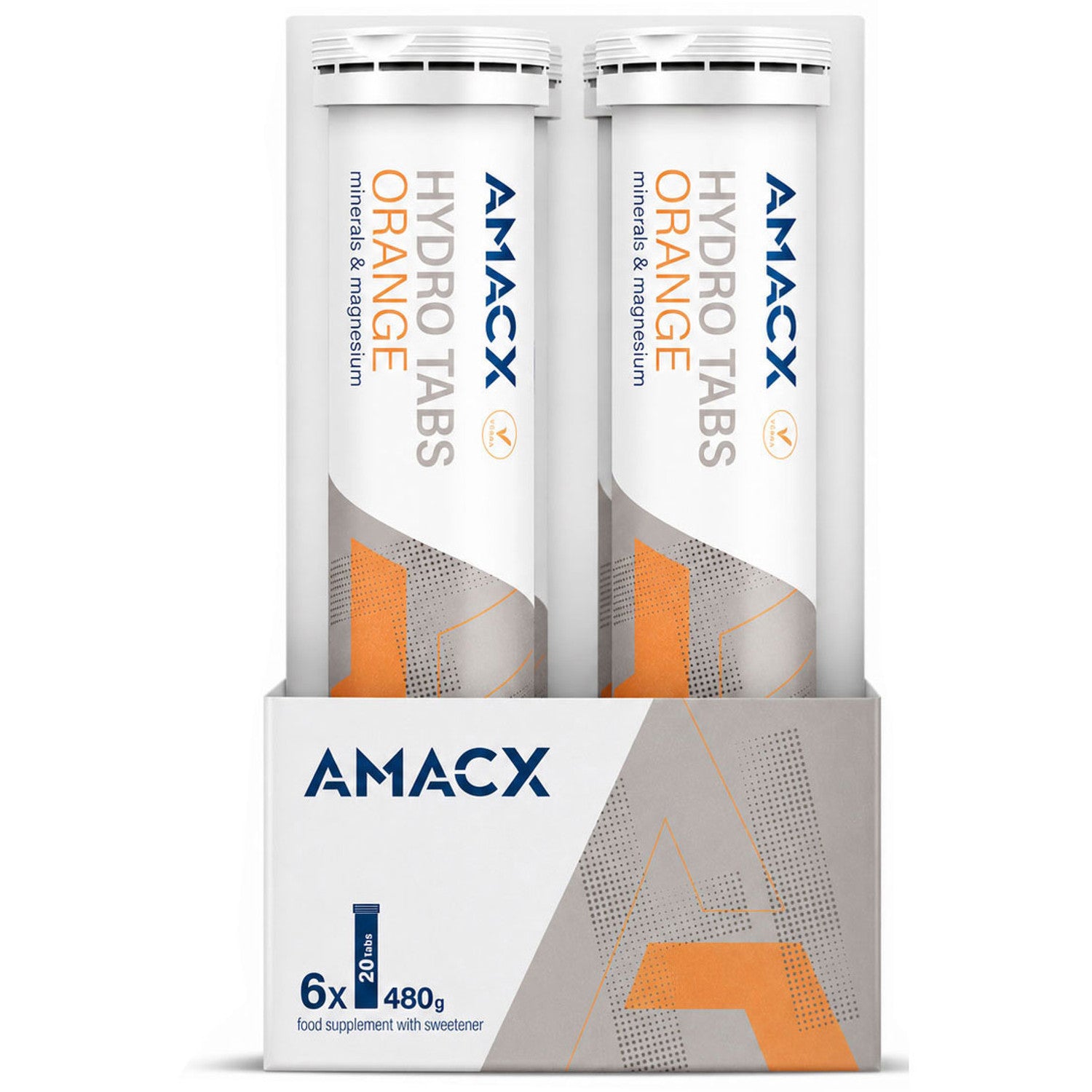 Pastillas HidrataciĂłn Amacx Hydro Tabs Naranja Pack 6uds Transparente