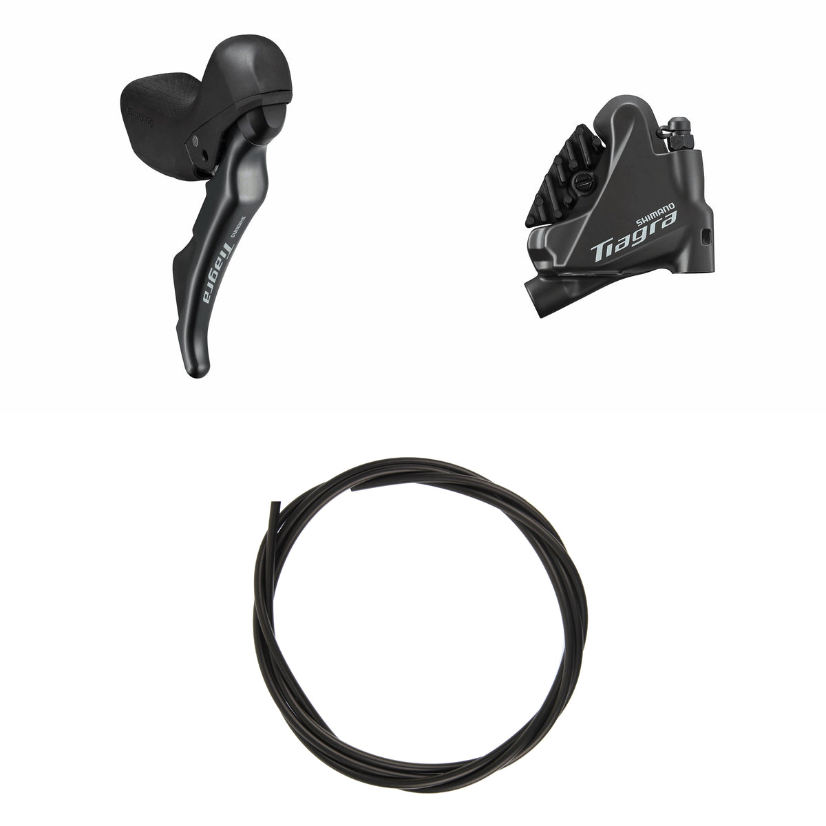 Kit Freno Disco HidrĂĄulico Shimano Tiagra BR-4770/ST-4720 Trasero/Derecho Resina Aletas Sin Adaptador Latiguillo 1700mm Negro #2