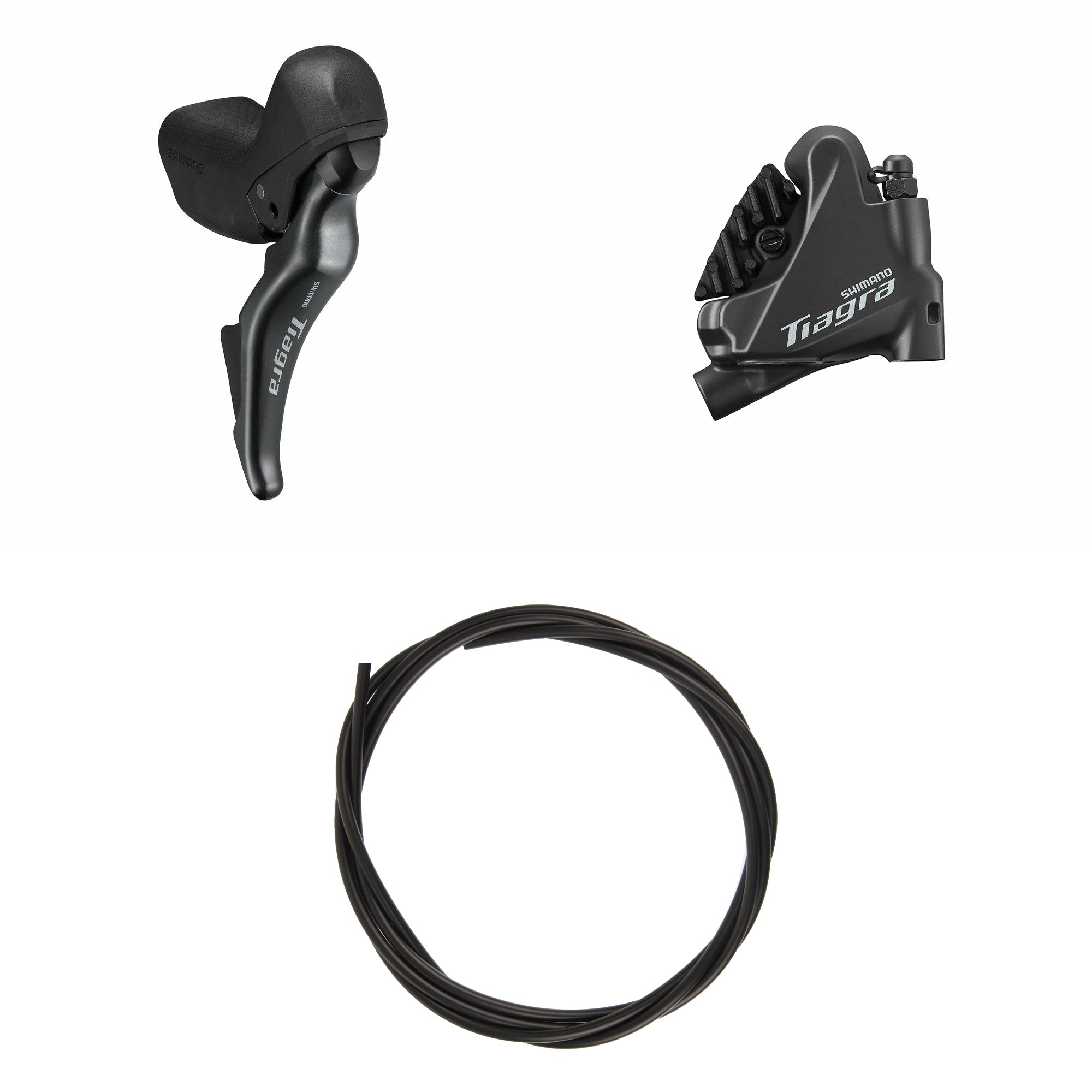 Kit Freno Disco HidrĂĄulico Shimano Tiagra BR-4770/ST-4725 Trasero/Derecho Resina Aletas Sin Adaptador Latiguillo 1700mm Negro #2