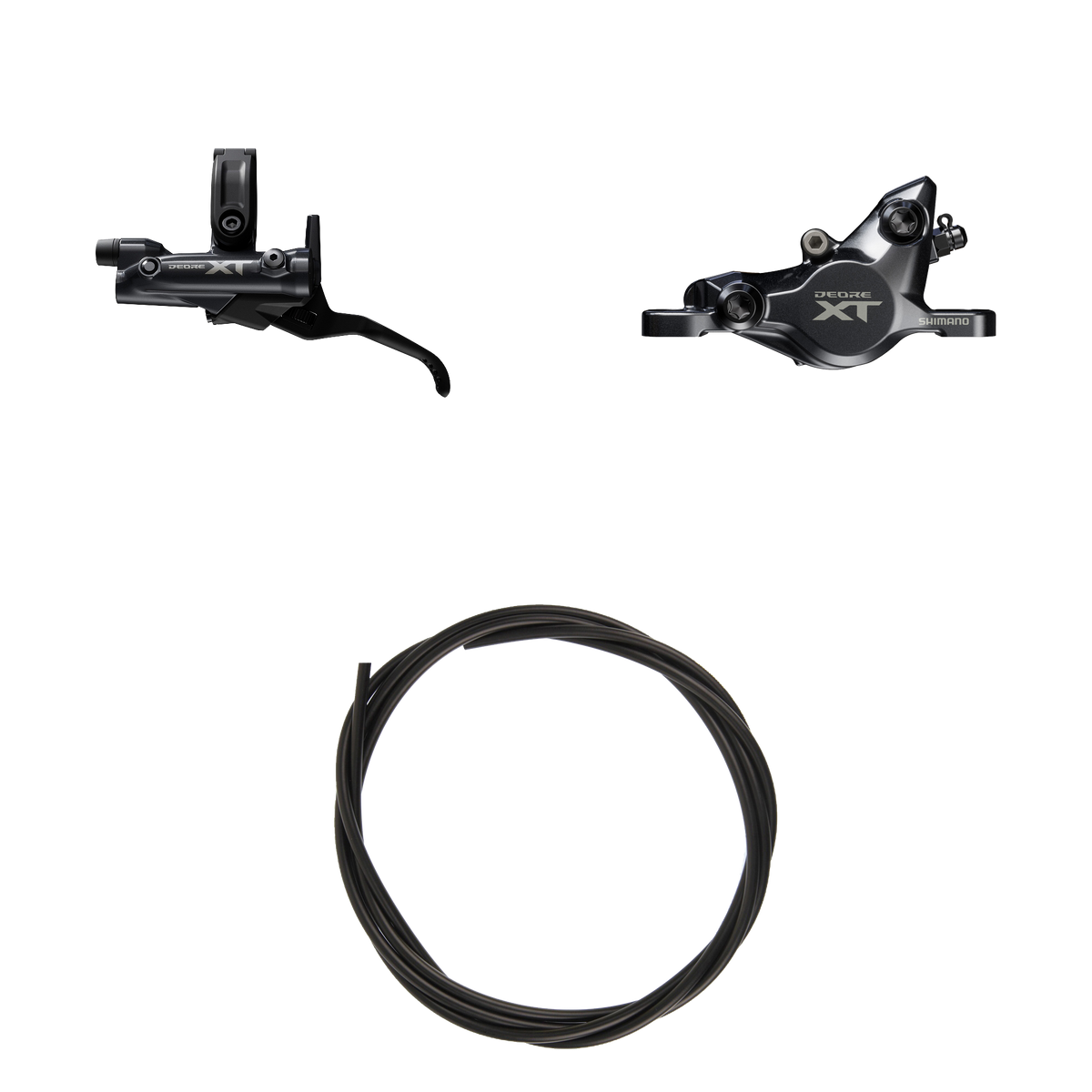 Kit Freno Disco HidrĂĄulico Shimano Deore XT BR-M8200/BL-M8200 Delantero/Izquierdo Resina Sin Aletas/Adaptador Latiguillo 1000mm Negro #2