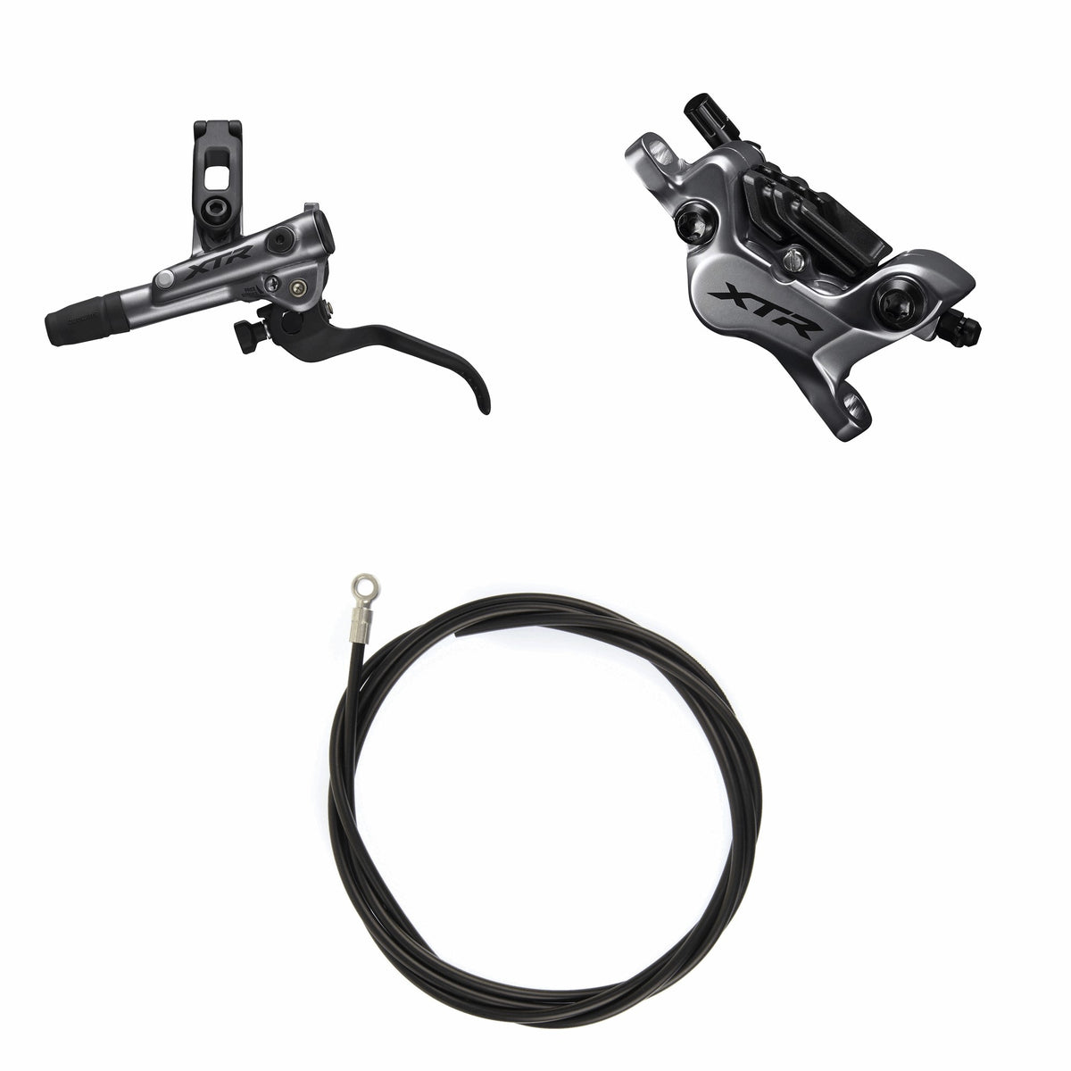 Kit Freno Disco HidrĂĄulico Shimano XTR BR-M9120/BL-M9120 Delantero/Izquierdo Resina Aletas Sin Adaptador Latiguillo 1000mm Negro #2