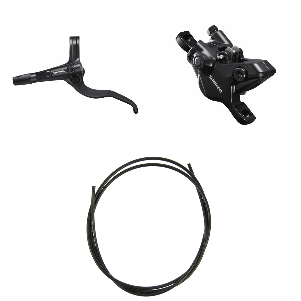 Kit Freno Disco HidrĂĄulico Shimano BR-MT410/BL-MT401 Delantero/Izquierdo Resina Sin Aletas/Adaptador Latiguillo 1000mm Negro #2