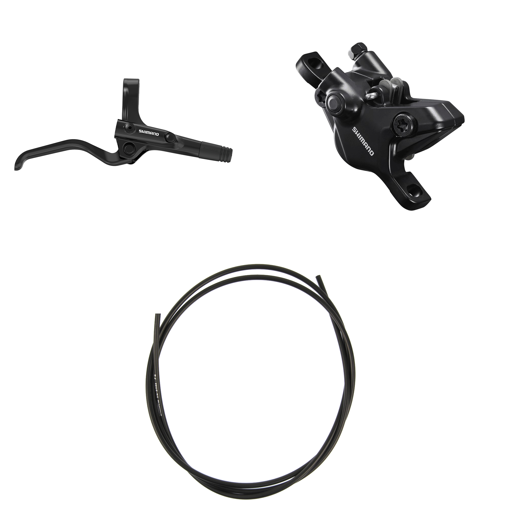 Kit Freno Disco HidrĂĄulico Shimano BR-MT410/BL-UR405 Trasero/Derecho Resina Sin Aletas/Adaptador Latiguillo 1700mm Negro #2