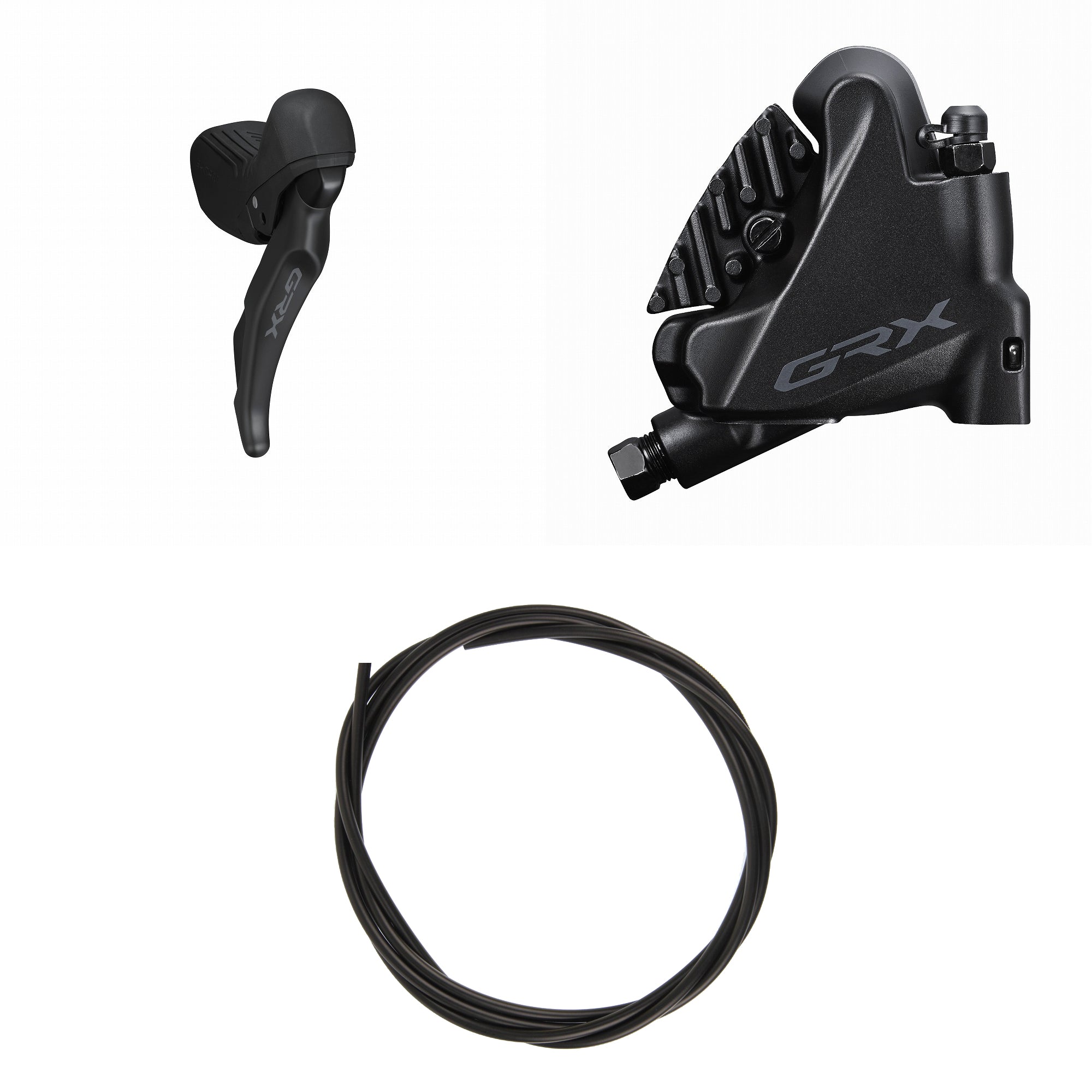 Kit Freno Disco HidrĂĄulico Shimano GRX BR-RX400/ST-RX610 Trasero/Derecho Resina Aletas Sin Adaptador Latiguillo 1700mm Negro #2