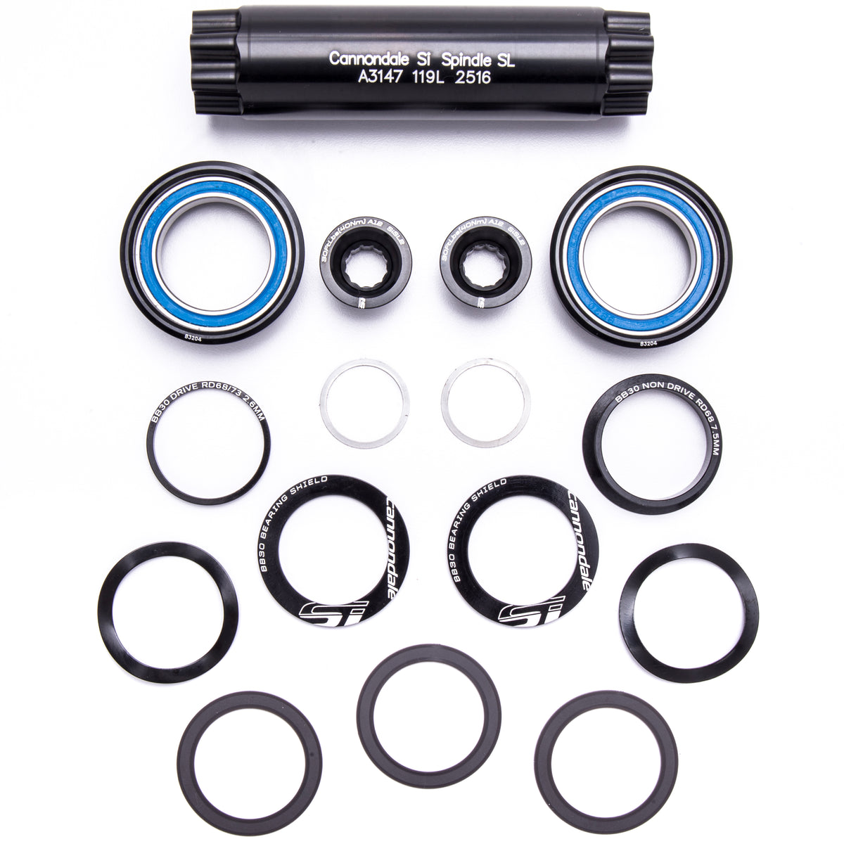 Caja Pedalier Cannondale Complete BB 119 Ai Negro