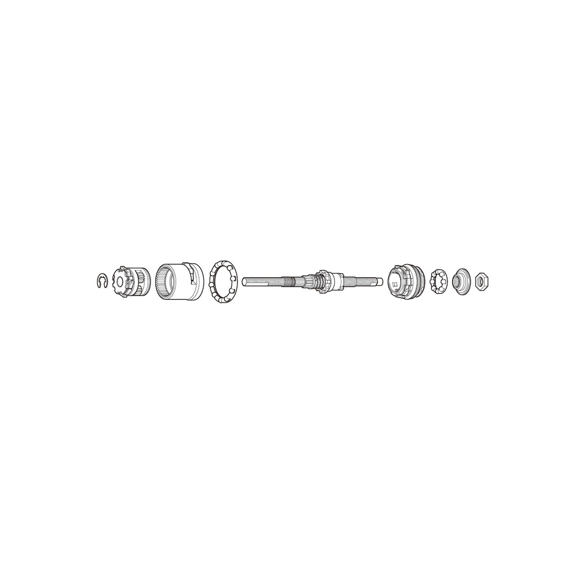 Conjunto Interno Shimano SG-3R40 170.3mm Plata #2