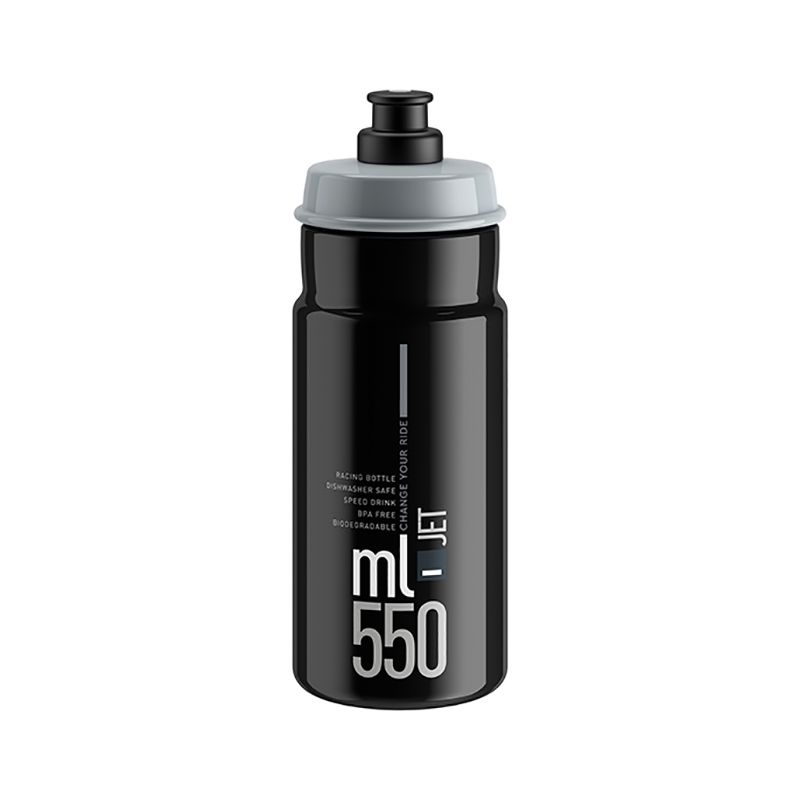 BidĂłn Jet Elite Negro Logo Gris 550ml