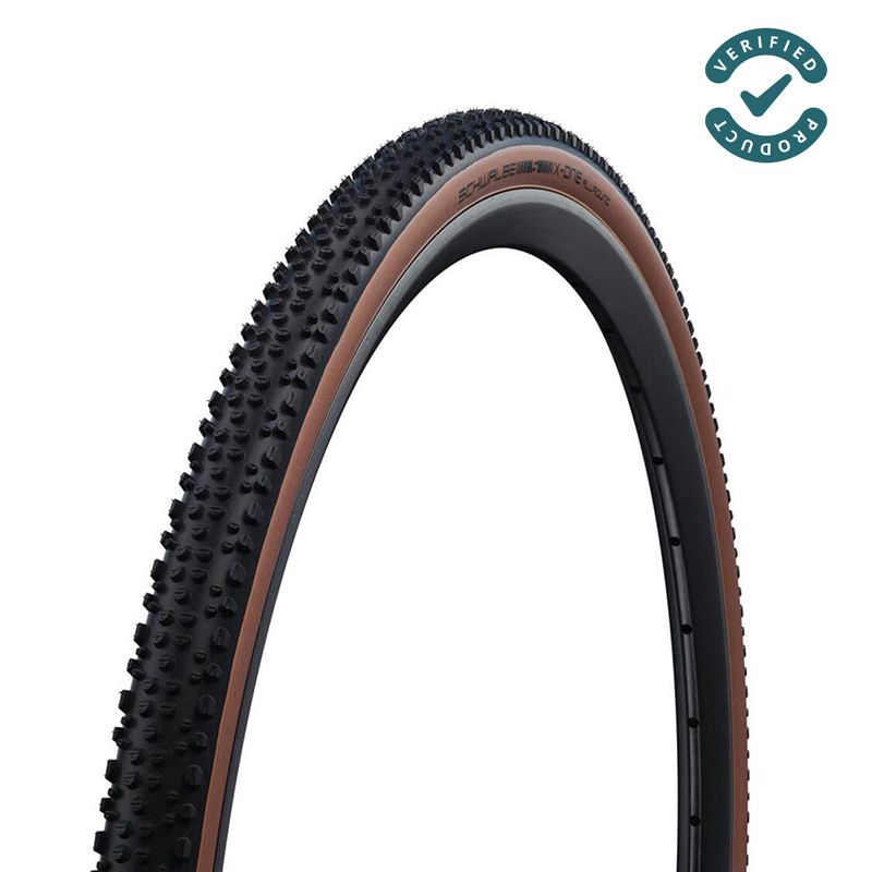 Cubierta Schwalbe X-One Allround 28x1.30 Performance RaceGuard Addix Tubeless Plegable Negro/MarrĂłn