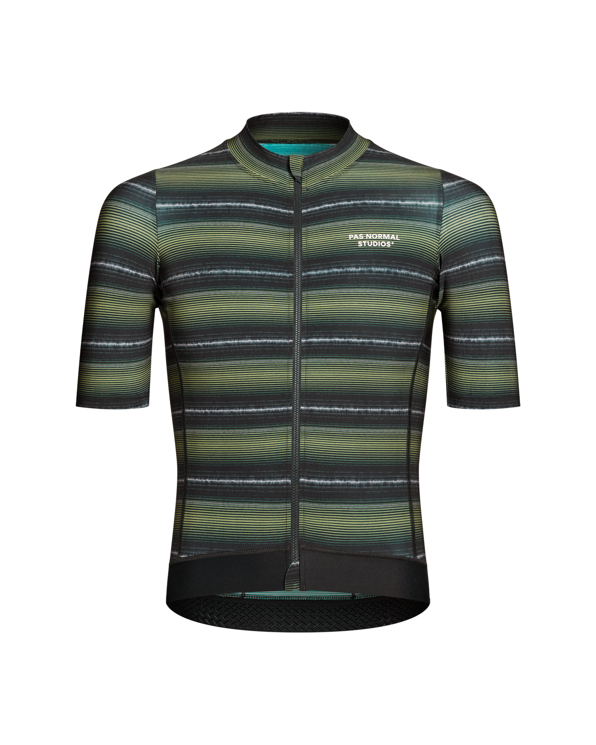 Maillot Manga Corta Pas Normal Studios Essential Hombre Light Olive Stripe #2