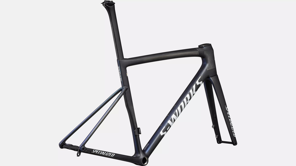 S-Works Tarmac SL8 Cuadro Carretera Specialized 2025 Satin Carbon/Cynan Blue/Silver-Blue Pearl/Metallic White Silver #3