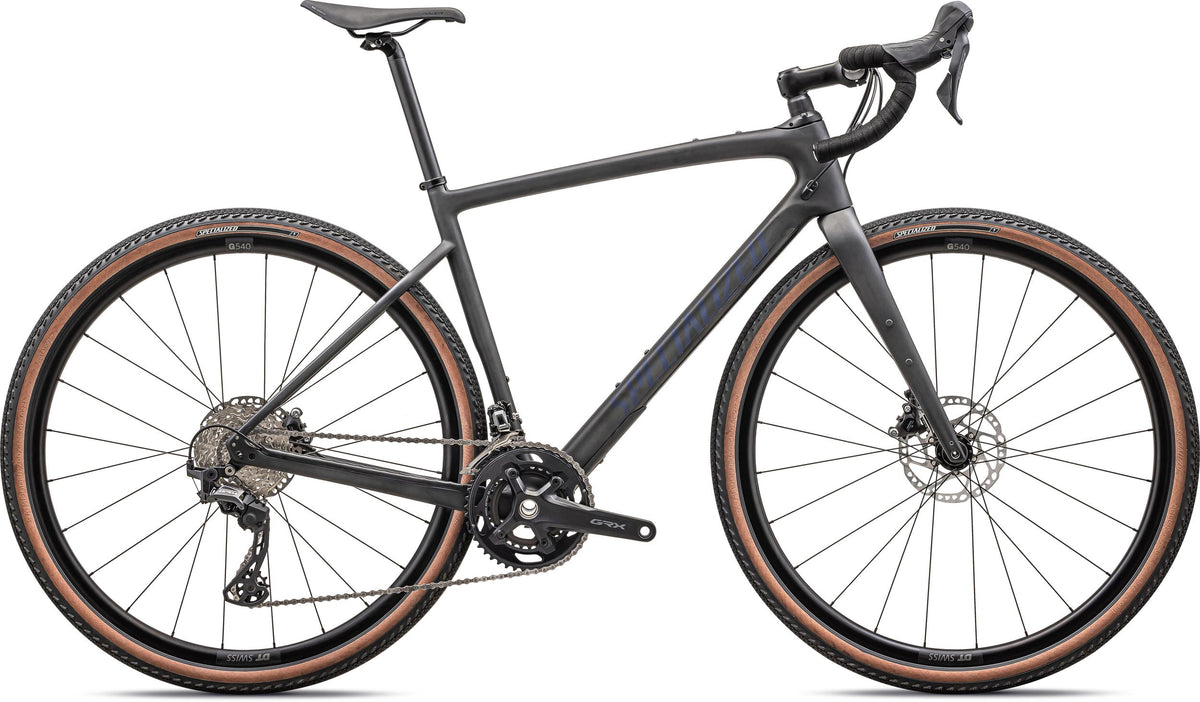 Diverge Sport Carbon Specialized 2024 Satin Carbon/Blue Onyx #2