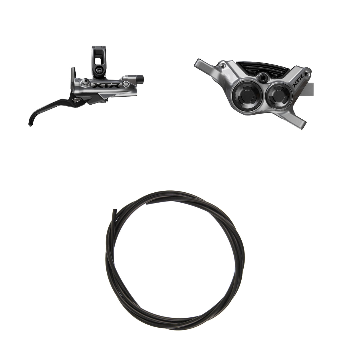 Kit Freno Disco Hidráulico Shimano XTR BR-M9220/BL-M9220 Trasero/Derecho Resina Aletas Sin Adaptador Latiguillo 1700mm Negro #2
