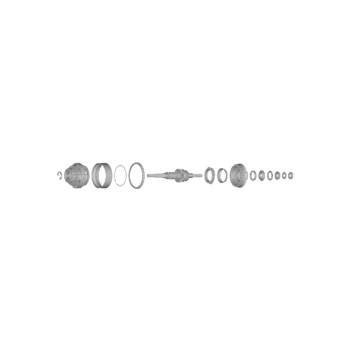 Conjunto Interno Shimano SG-C6001-8D 187mm Plata