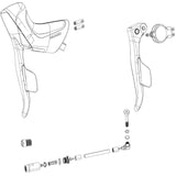 Sram Apex eTap AXS Vänster Broms/Växelspak Kit Skiva Svart