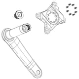 Sram Dub Self-Extracting M15/M30 Eagle 70 Steel Crank Bolt Kit Black