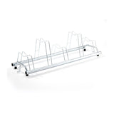 Soporte Suelo Peruzzo 5 Bicis 136x42x40cm Plata