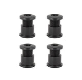 Absolute Black Långa Kedjebladsbultar Aluminium Svart